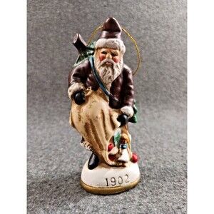 Christmas Reproductions Inc. Memories of Santa 1902 Figure Ornament Vintage Box